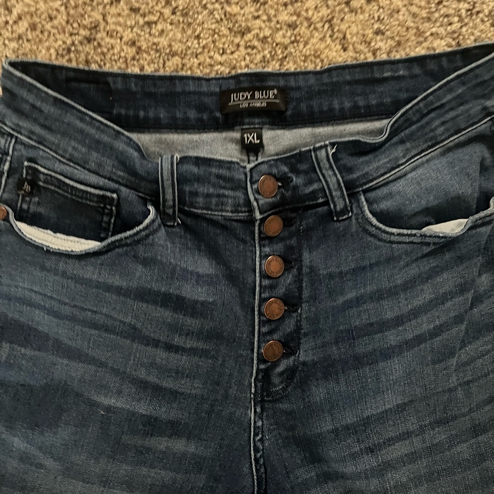 JUDY BLUE JEAN SHORTS Women 1XL - Picture 2 of 3